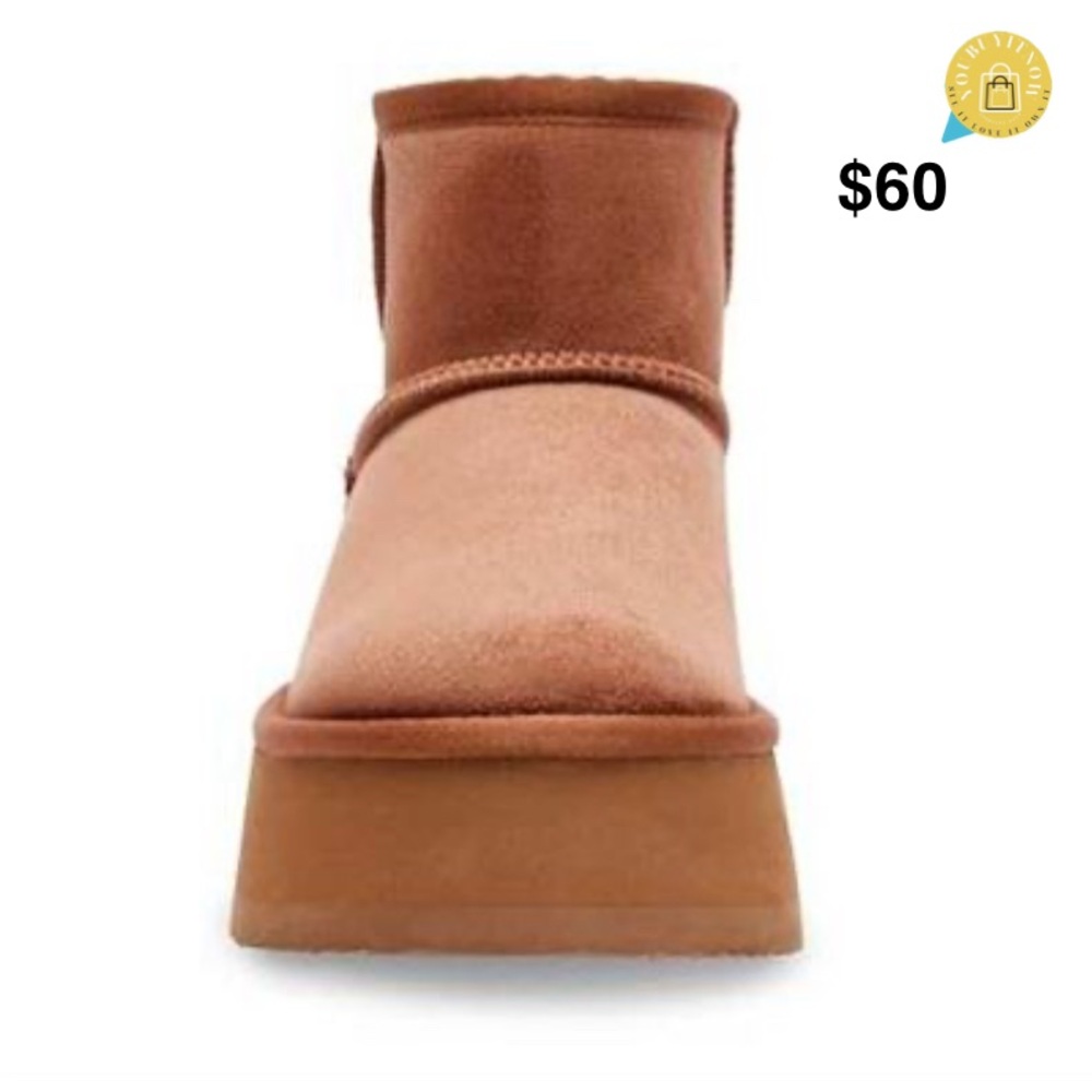 Brown Suede Platform Boots